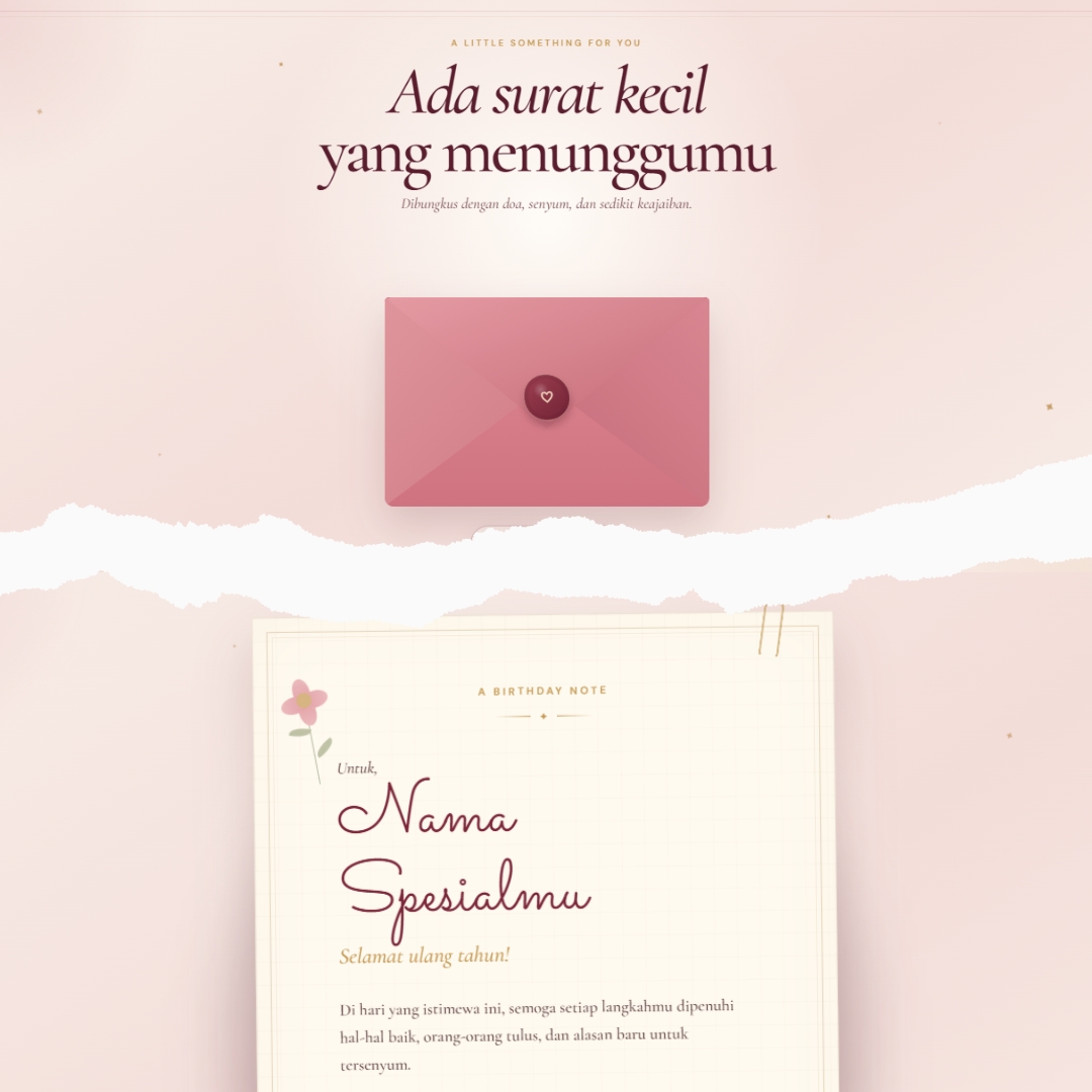 Simple Birthday Letter